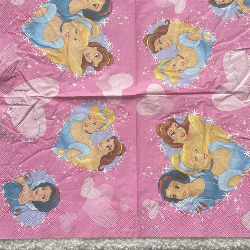 Serviette en papier princesses disney