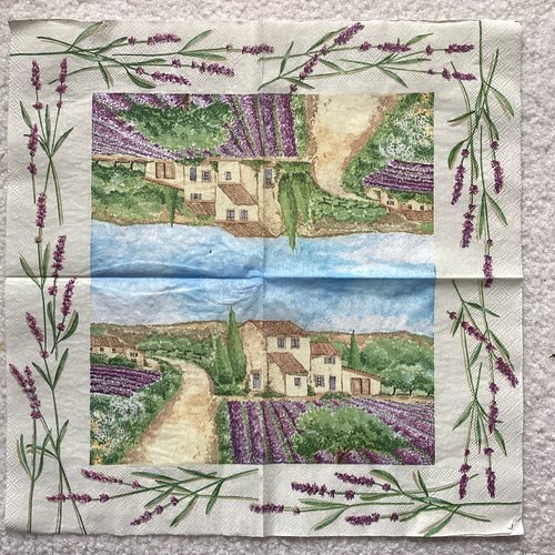 Serviette en papier lavande