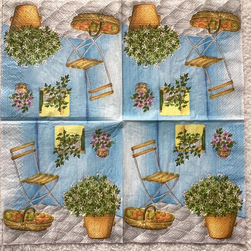 Serviette en papier patio