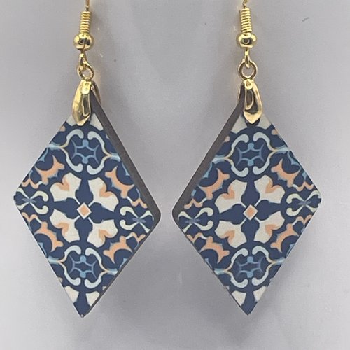 Boucles d’oreilles en bois