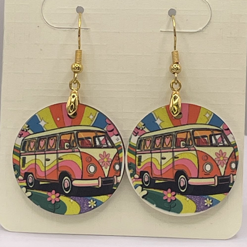 Boucles d’oreilles en bois