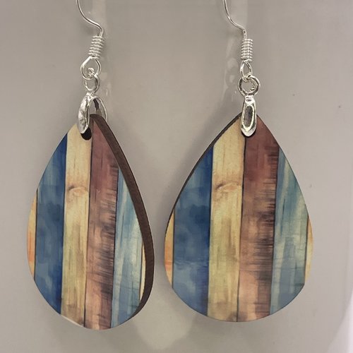 Boucles d’oreilles en bois