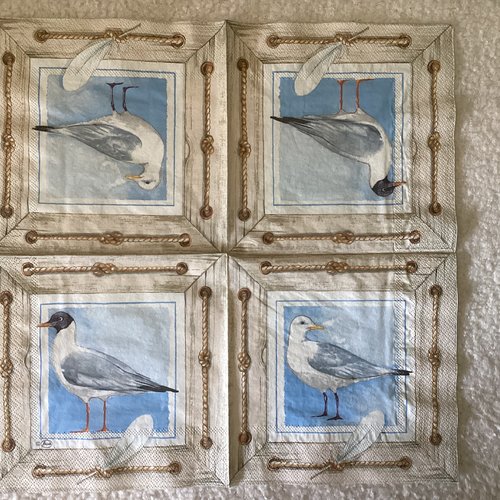 Serviette en papier mer