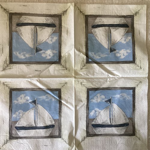 Serviette en papier mer