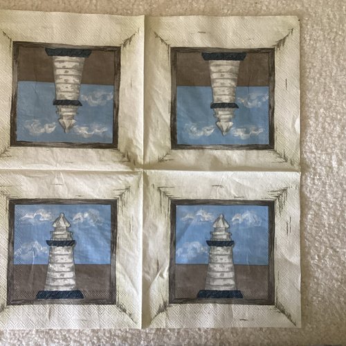 Serviette en papier mer