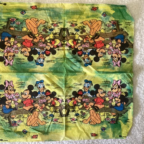 Serviette en papier disney mickey