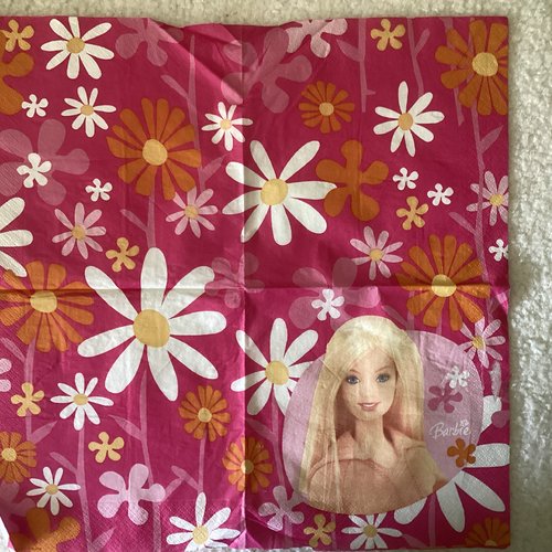 Serviette en papier barbie