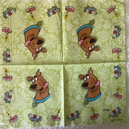 Serviette en papier scoopy doo