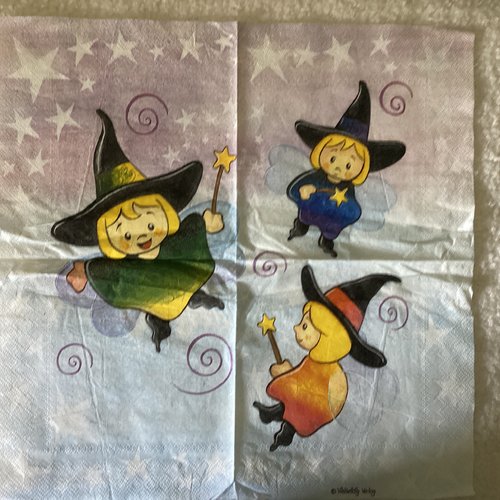 Serviette en papier sorcière
