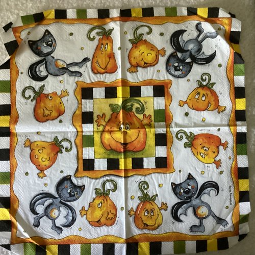 Serviette en papier halloween