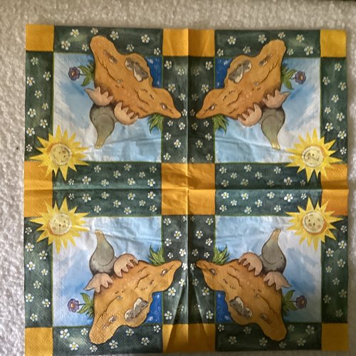 Serviette en papier taupe
