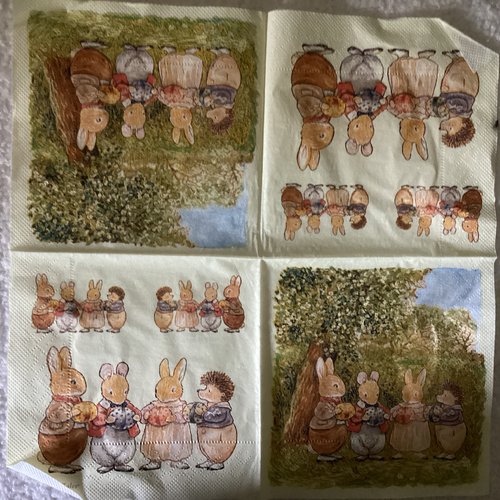 Serviette en papier foxwood tales