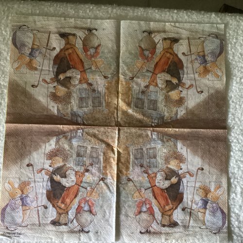 Serviette en papier foxwood tales