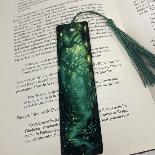 Marque pages en aluminium forêt