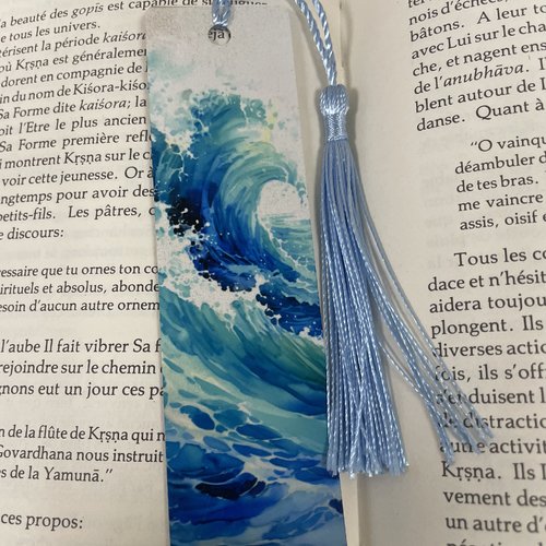 Marque pages en aluminium vague