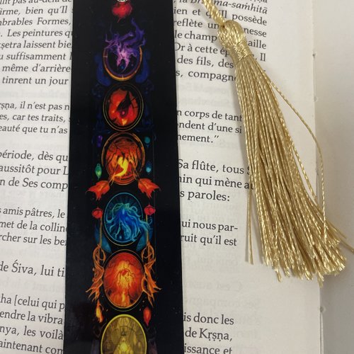 Marque pages en aluminium chakras