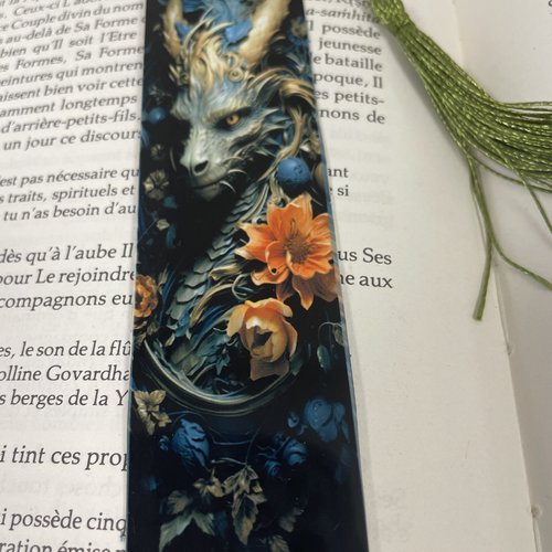 Marque pages en aluminium dragon