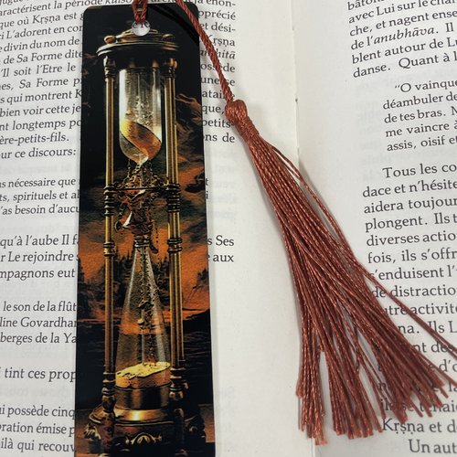 Marque pages en aluminium sablier