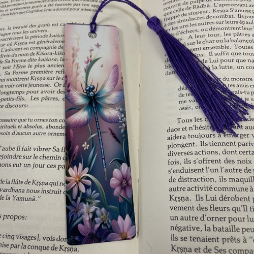 Marque pages en aluminium libellule