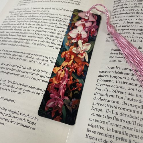 Marque pages en aluminium orchidées