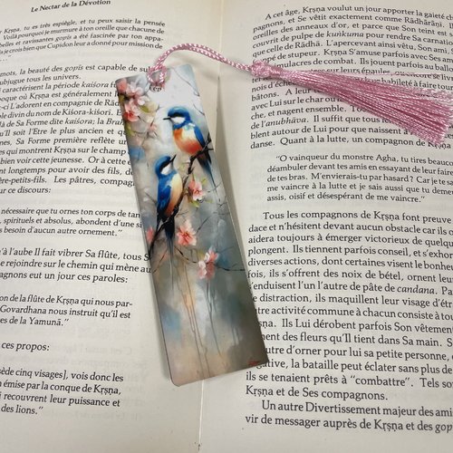 Marque pages en aluminium mésanges