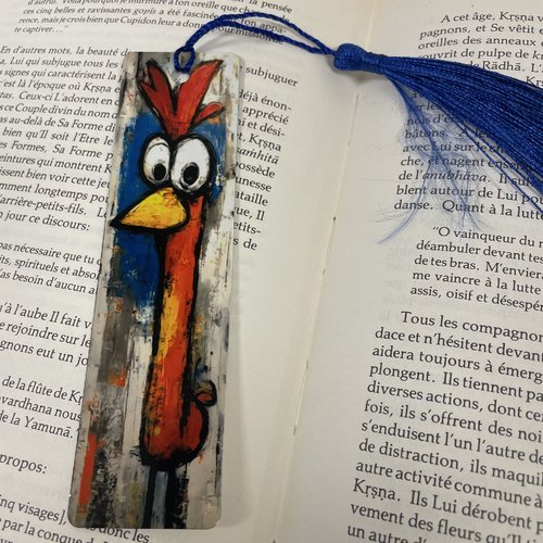 Marque pages en aluminium coq