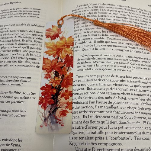 Marque pages en aluminium feuilles d’automne