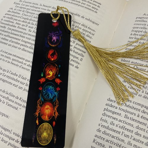 Marque pages en aluminium chakras