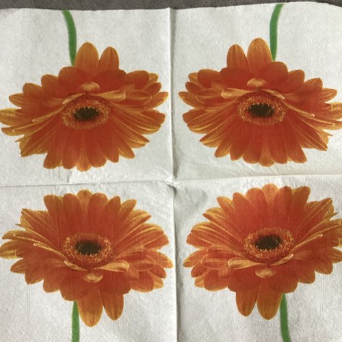 Serviette en papier fleur