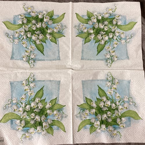 Serviette en papier muguet