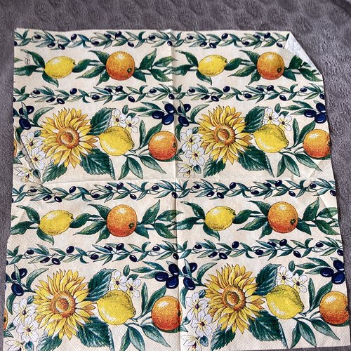 Serviette en papier végétation du sud