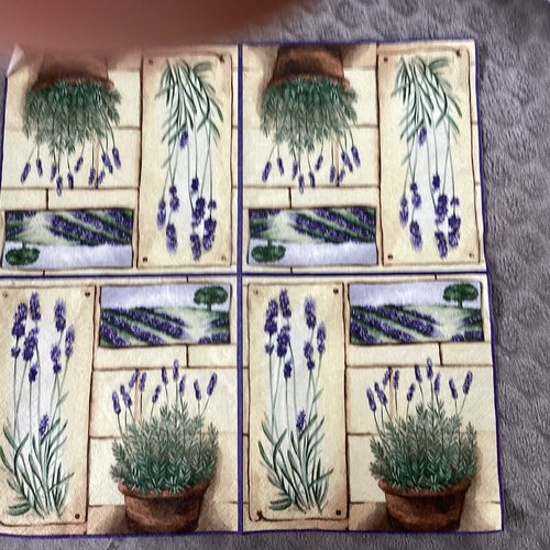 Serviette en papier lavande