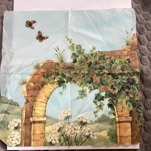 Serviette en papier paysage