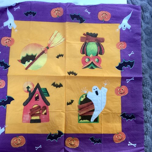 Serviette en papier halloween