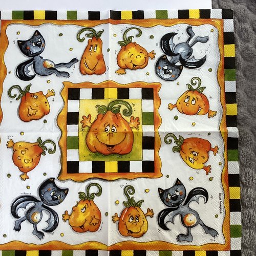 Serviette en papier halloween