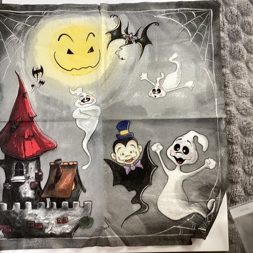 Serviette en papier halloween