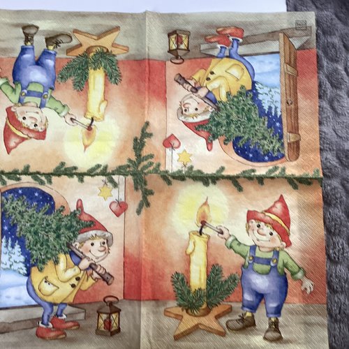 Serviette en papier lutin