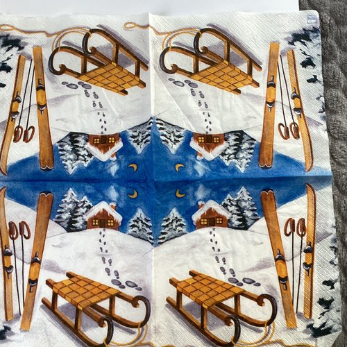 Serviette en papier luge