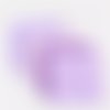 Lot de 7 coupons de tissu 25 cm x 25 cm coton fantaisie rayures violet mauve graphique fleurs pois étoiles