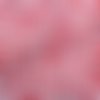 Coupon de tissu en polyester rouge fleurs blanche 100 x 70 cm