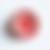 Bouton en bois motif étoile rouge 20 mm dumbo star cirque (a7064)