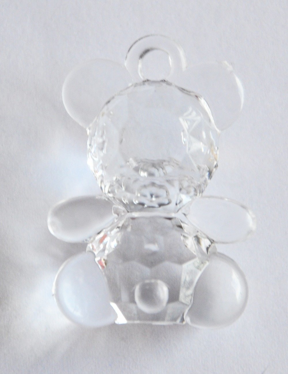 Connecteur diamant a facette en acrylique transparent contour en laiton 32mm  x 19mm (a7015) destockage - Un grand marché