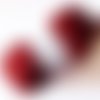 Lot 5 pelotes tricot tradition n°6 acrylique rouge orangé gros fil douce ne pique pas (008) destockage
