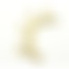 Pendentif en métal doré or cerf bois bamure corail 6.8 x 3.3 cm (a7071)