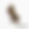 Pendentif hibou chouette mobile en métal argenté 35 mm x 19 mm branche breloque destockage (b002)