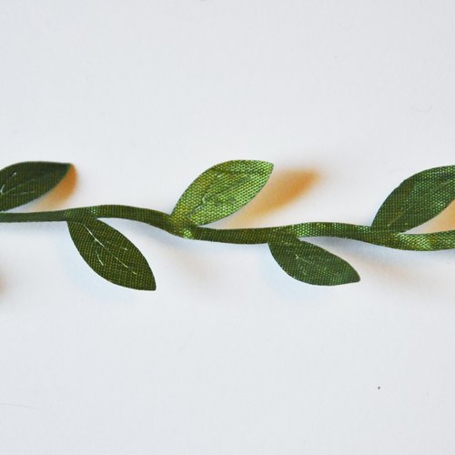1 mètre de ruban nature feuille verte parfait pour headband ou couronne fleur lierre (h000)