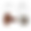 Truffe nez pour nounours ourson peluche marron 20 x 15 mm tricot crochet (m026)