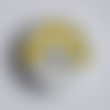 Bouton champignon de couleur jaune 2 cm nature  (a7024) 