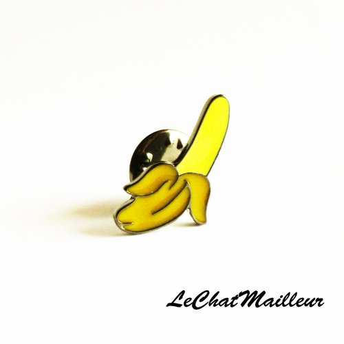 Pin's banane fruit broche customisation apprêt original épingle