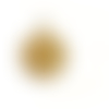 Pendentif en métal doré fleur de vie mandala méditation géométrique médaillon 29 mm x 25 mm (a7074)